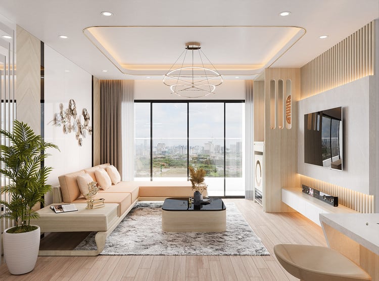 15+ mẫu thiết kế nội thất chung cư 56m2 đẹp thịnh hành nhất