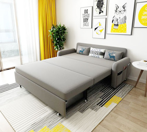 Sofa giuong gap gon de di chuyen va co the dat o nhieu phong
