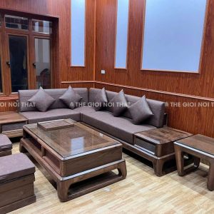 Bộ Sofa Gỗ Hương Đá Phòng Khách