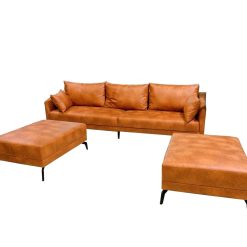 Ghế sofa da phòng khách hiện đại
