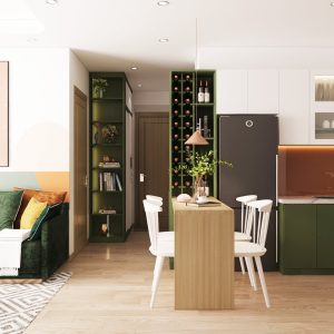 Alternative view of Thiết kế nội thất căn hộ Chị Thủy - Dự án KĐT ĐẶNG XÁ