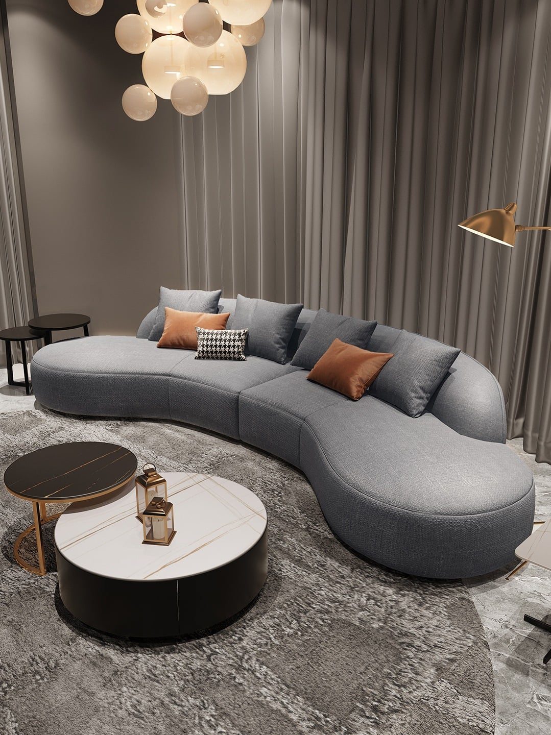 Ghế sofa nỉ phòng khách - R10