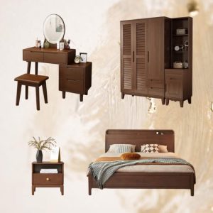COMBO NỘI THẤT PHÒNG NGỦ GỖ TỰ NHIÊN