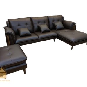 Ghế sofa da phòng khách hiện đại