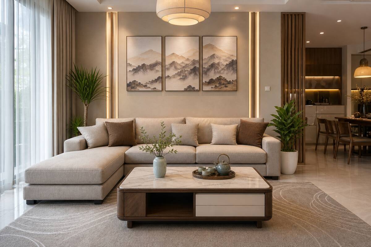 Hình ảnh Tủ trang trí phòng khách
