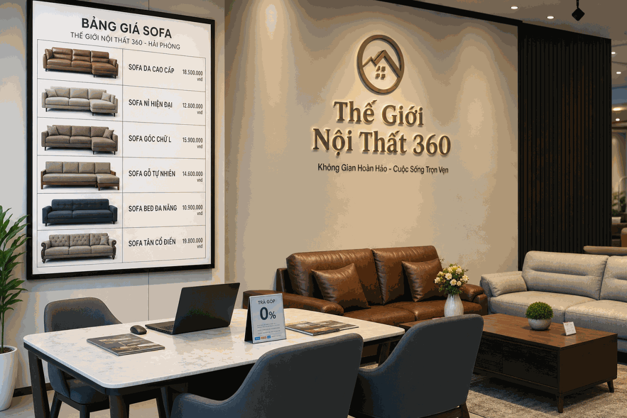 Hình ảnh Báo giá sofa Hải Phòng 2026