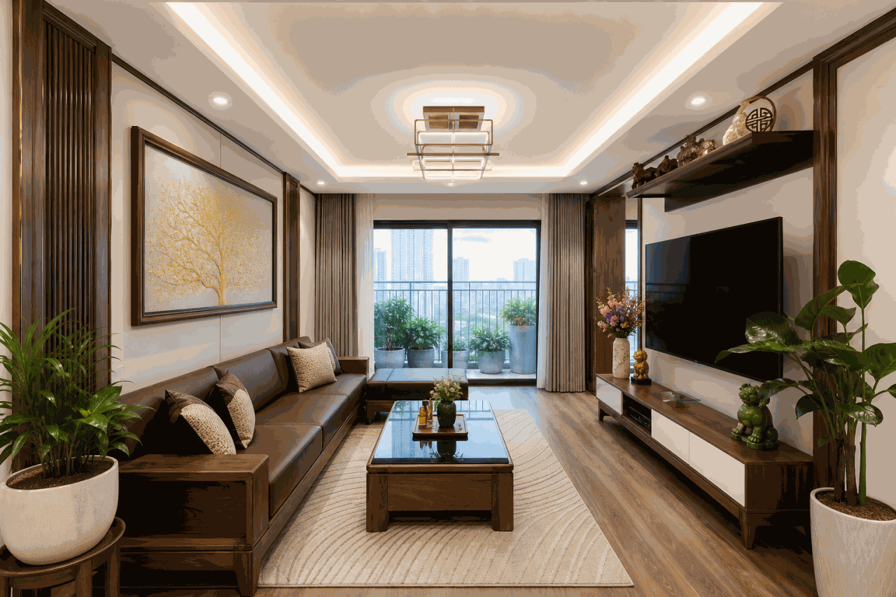 đặt sofa đúng hướng phong thủy