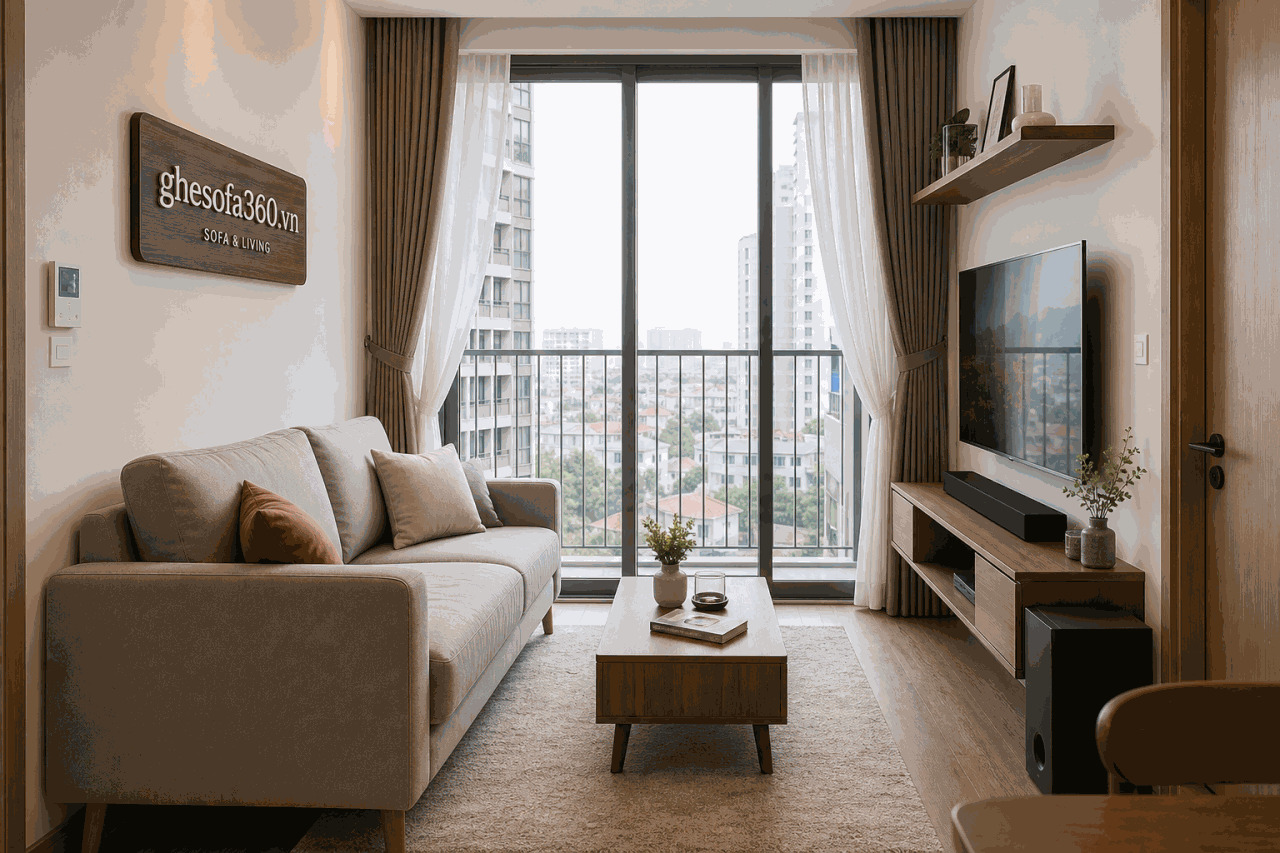 Hình ảnh Sofa chung cư nhỏ Hà Nội