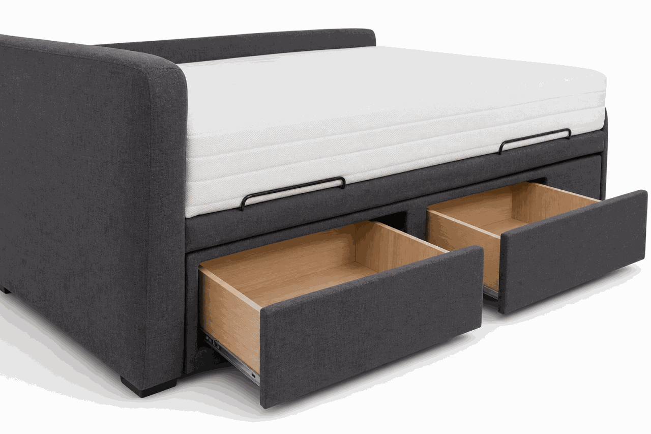 Sản phẩm sofa giường có ngăn kéo tại xưởng