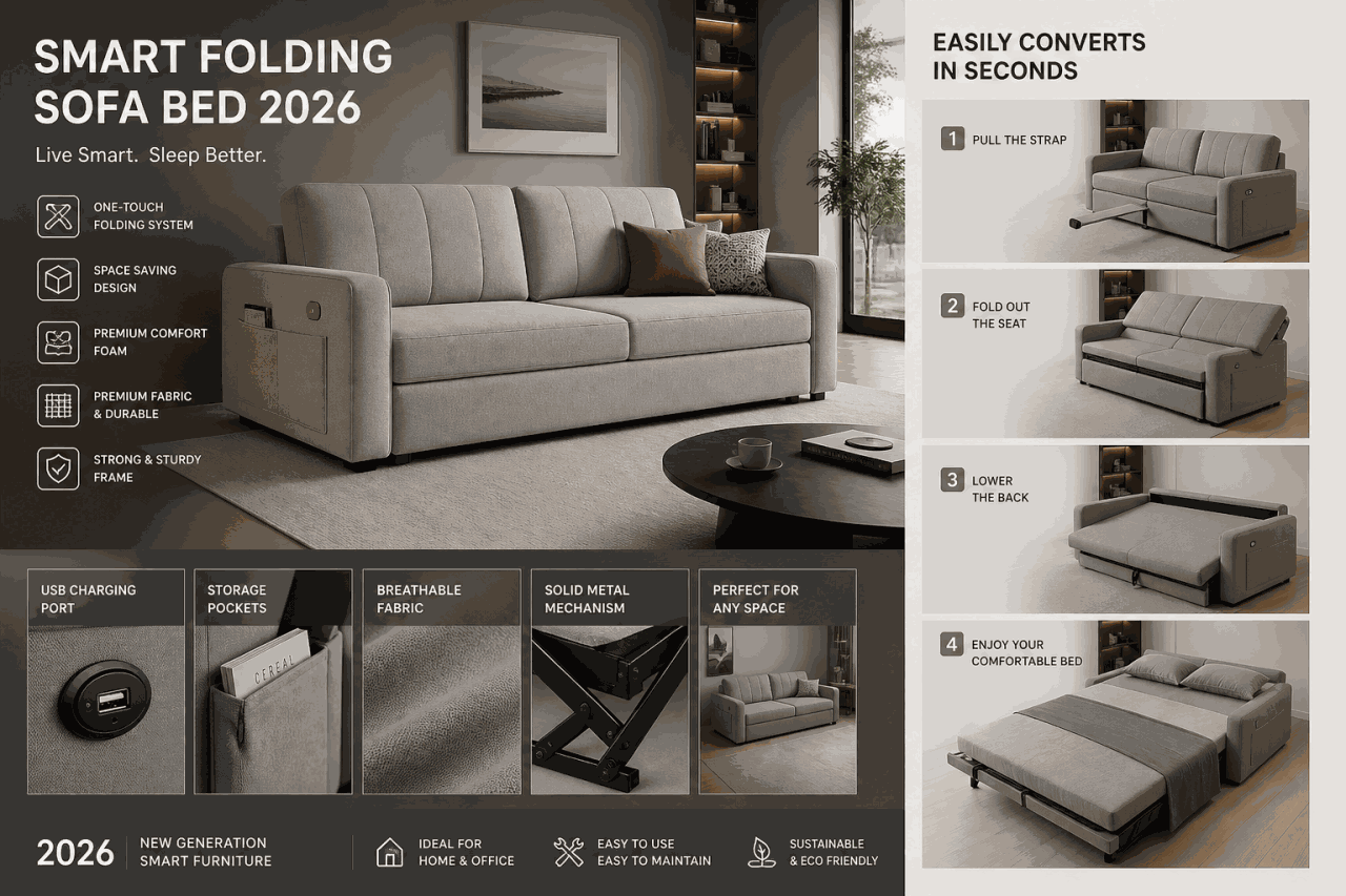 Sofa giường gấp thông minh 2026