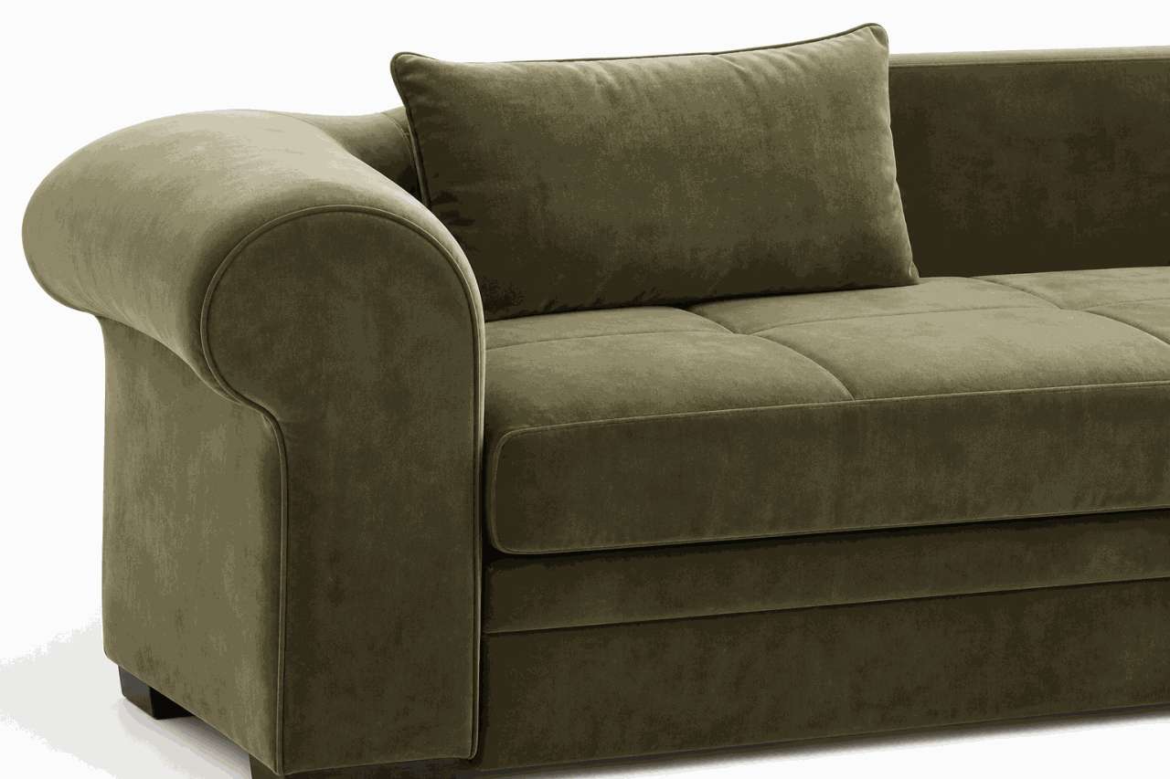 Sản phẩm sofa giường bọc nỉ tại xưởng