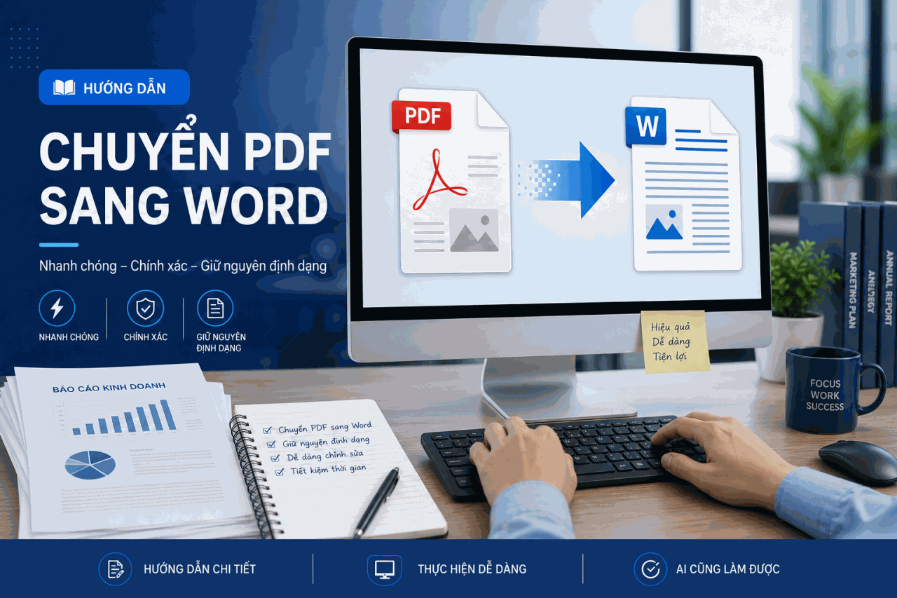 cách chuyển PDF sang Word — hướng dẫn chi tiết 2026