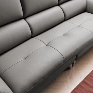 Alternative view of Ghế sofa 3.5 chỗ da bò tự nhiên