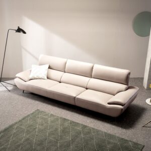 Alternative view of Ghế sofa 4 chỗ da bò tự nhiên