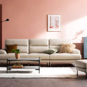 Ghế sofa 4 chỗ da bò tự nhiên
