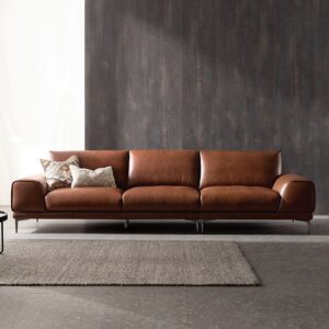 Alternative view of Ghế sofa 4 chỗ da bò tự nhiên ()