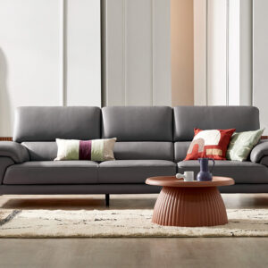 Ghế sofa Beni Ⅲ 4 chỗ da bò tự nhiên (bọc da toàn bộ mặt)