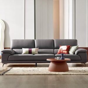 Alternative view of Ghế sofa Beni Ⅲ 4 chỗ da bò tự nhiên (bọc da toàn bộ mặt)