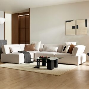 Alternative view of Ghế sofa module 4 chỗ vải Zenwave kèm 4 gối (gối 2 cái / gối 2 cái)