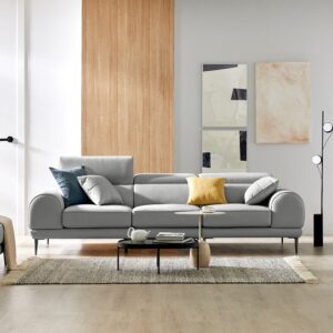 Alternative view of Ghế sofa 3.5 chỗ có chức năng da bò Schrenck tự nhiên kèm 2 gối
