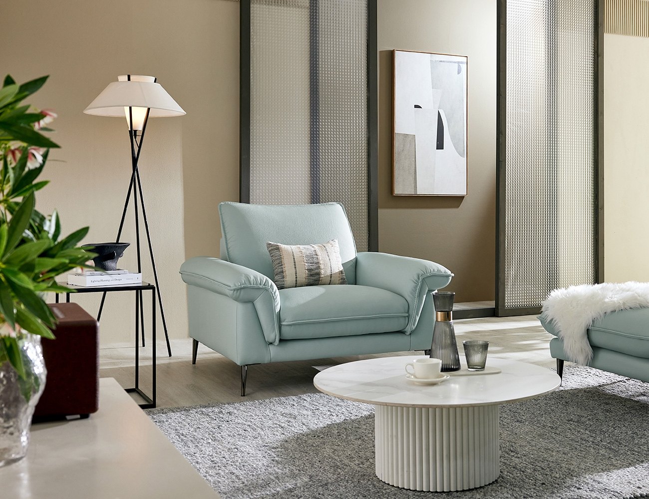 Ghế 1 chỗ da bò tự nhiên - ghế sofa đơn - ảnh 3 | Ghế Sofa 360