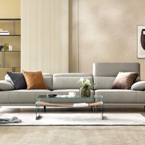 Ghế sofa 4 chỗ có chức năng da bò nguyên tấm cao cấp