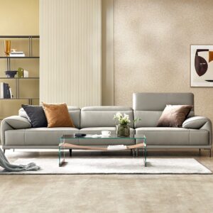 Alternative view of Ghế sofa 4 chỗ có chức năng da bò nguyên tấm cao cấp