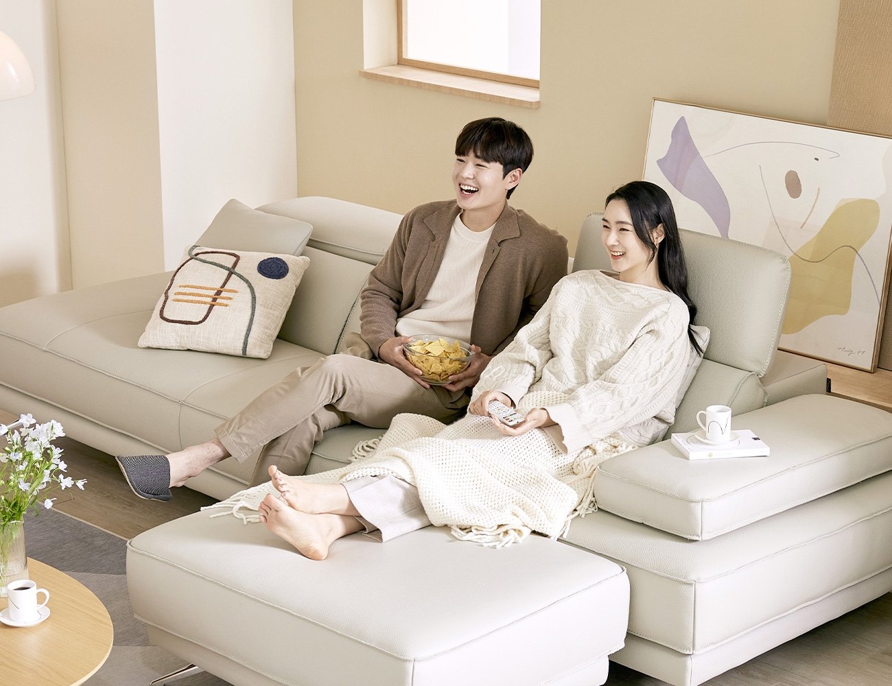 Ghế sofa 4 chỗ có chức năng da bò nguyên tấm cao cấp (bọc da toàn bộ mặt) kèm 2 gối - sofa da bò thật 4 chỗ - ảnh 5 | Ghế Sofa 360