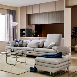 Alternative view of Ghế sofa 4 chỗ có chức năng vải Zenwave kèm 5 gối (3 cái / 2 cái)