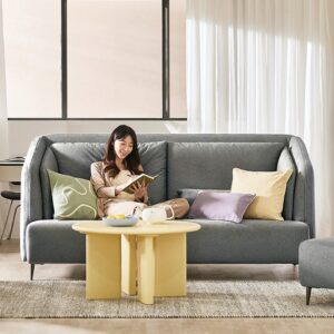 Ghế sofa 3 chỗ bọc vải kèm 2 gối