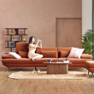Alternative view of Ghế sofa 4 chỗ có chức năng vải Serena kèm 3 gối