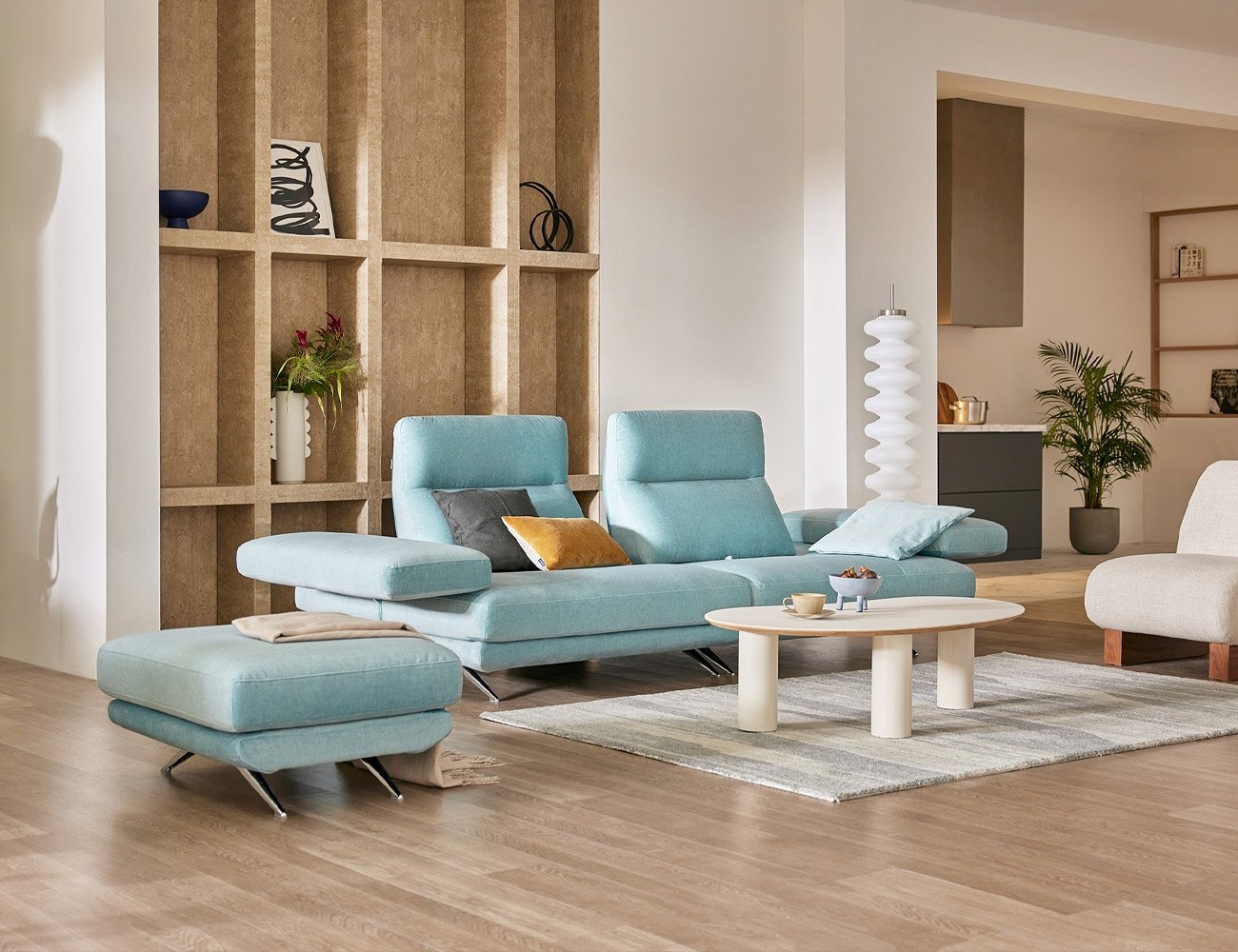 Ghế sofa Signature Wide 3 chỗ có chức năng vải Zenwave kèm 1 gối - ghế sofa bọc nỉ Signature Wide - ảnh 3 | Ghế Sofa 360