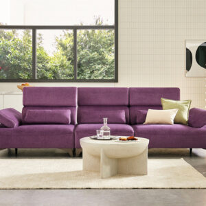 Ghế sofa 4 chỗ có chức năng vải Zenwave kèm 3 gối