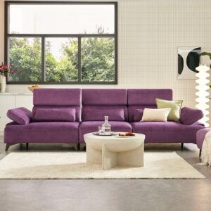 Alternative view of Ghế sofa 4 chỗ có chức năng vải Zenwave kèm 3 gối