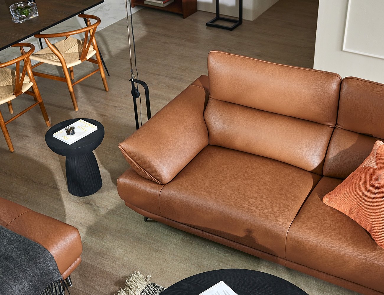 Ghế sofa 6 chỗ có chức năng da nguyên tấm da bò Schrenck tự nhiên () kèm 2 gối - sofa da bò thật 6 chỗ - ảnh 4 | Ghế Sofa 360