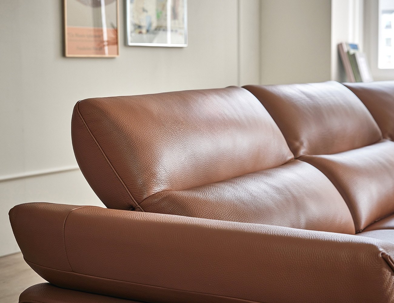 Ghế sofa 6 chỗ có chức năng da nguyên tấm da bò Schrenck tự nhiên () kèm 2 gối - sofa da bò thật 6 chỗ - ảnh 6 | Ghế Sofa 360