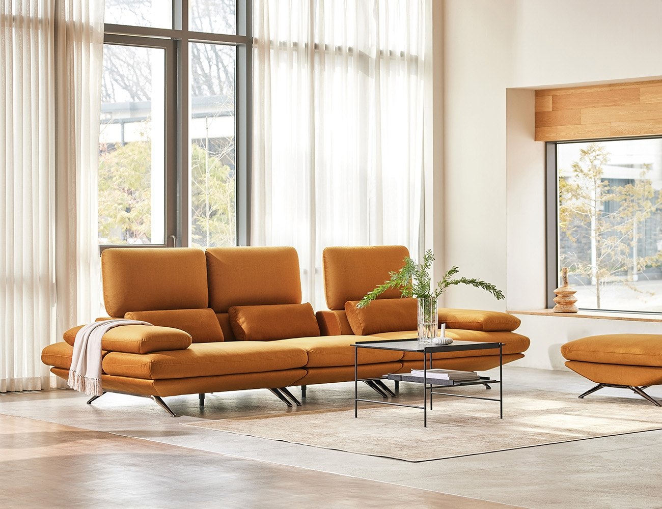 Ghế sofa 4 chỗ có chức năng vải Zenwave kèm 3 gối - ghế sofa bọc nỉ 4 chỗ - ảnh 2 | Ghế Sofa 360