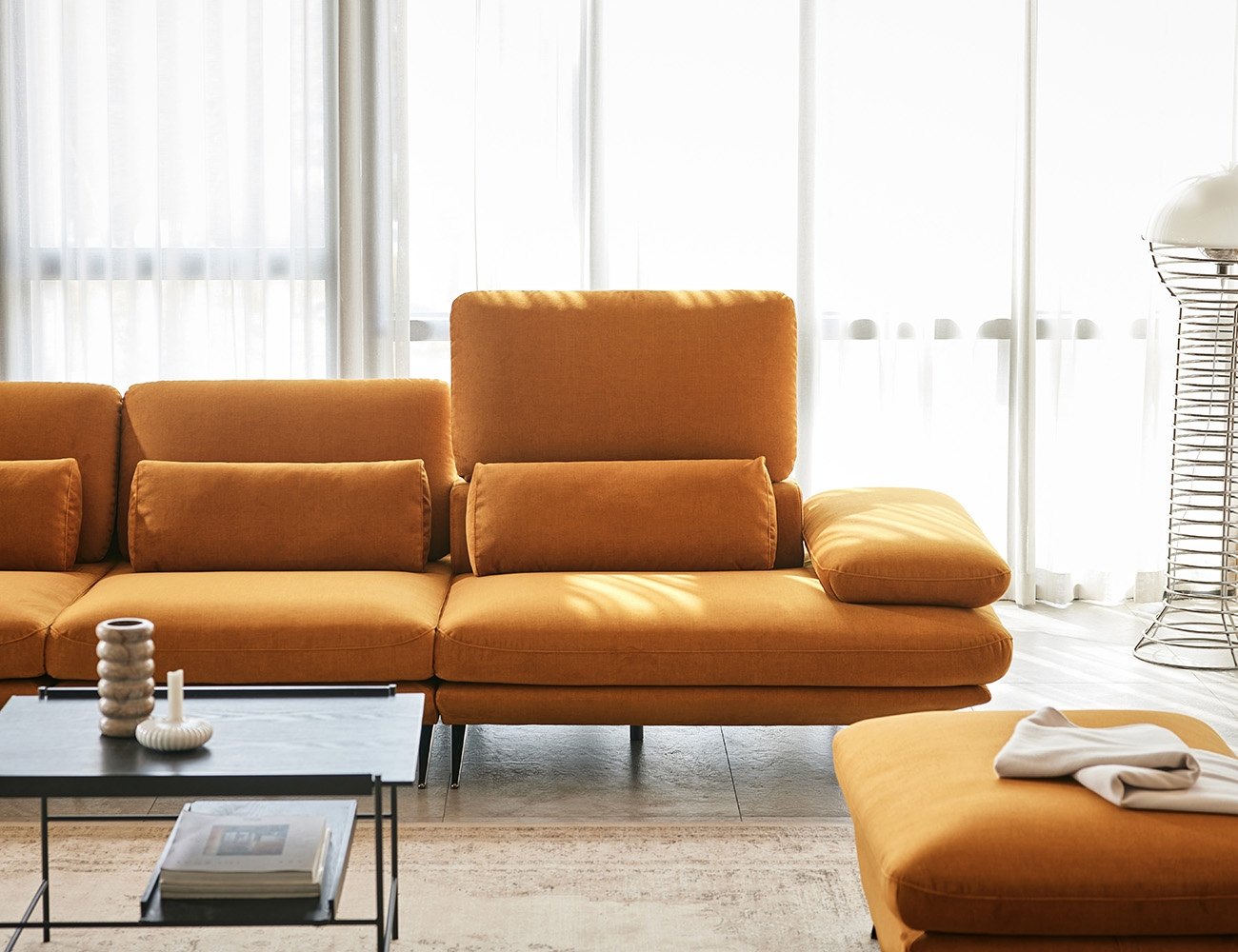 Ghế sofa 4 chỗ có chức năng vải Zenwave kèm 3 gối - ghế sofa bọc nỉ 4 chỗ - ảnh 4 | Ghế Sofa 360