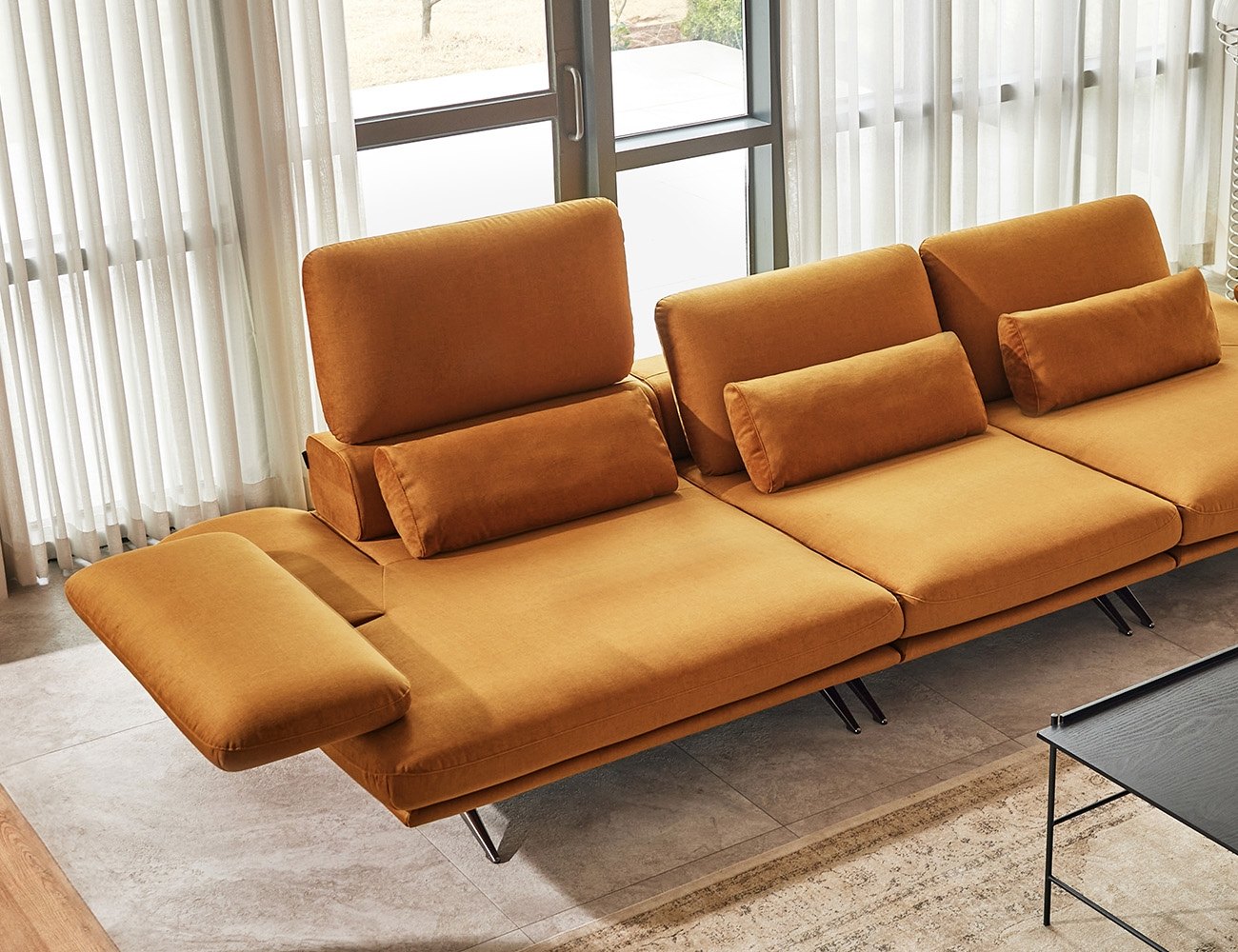 Ghế sofa 4 chỗ có chức năng vải Zenwave kèm 3 gối - ghế sofa bọc nỉ 4 chỗ - ảnh 5 | Ghế Sofa 360