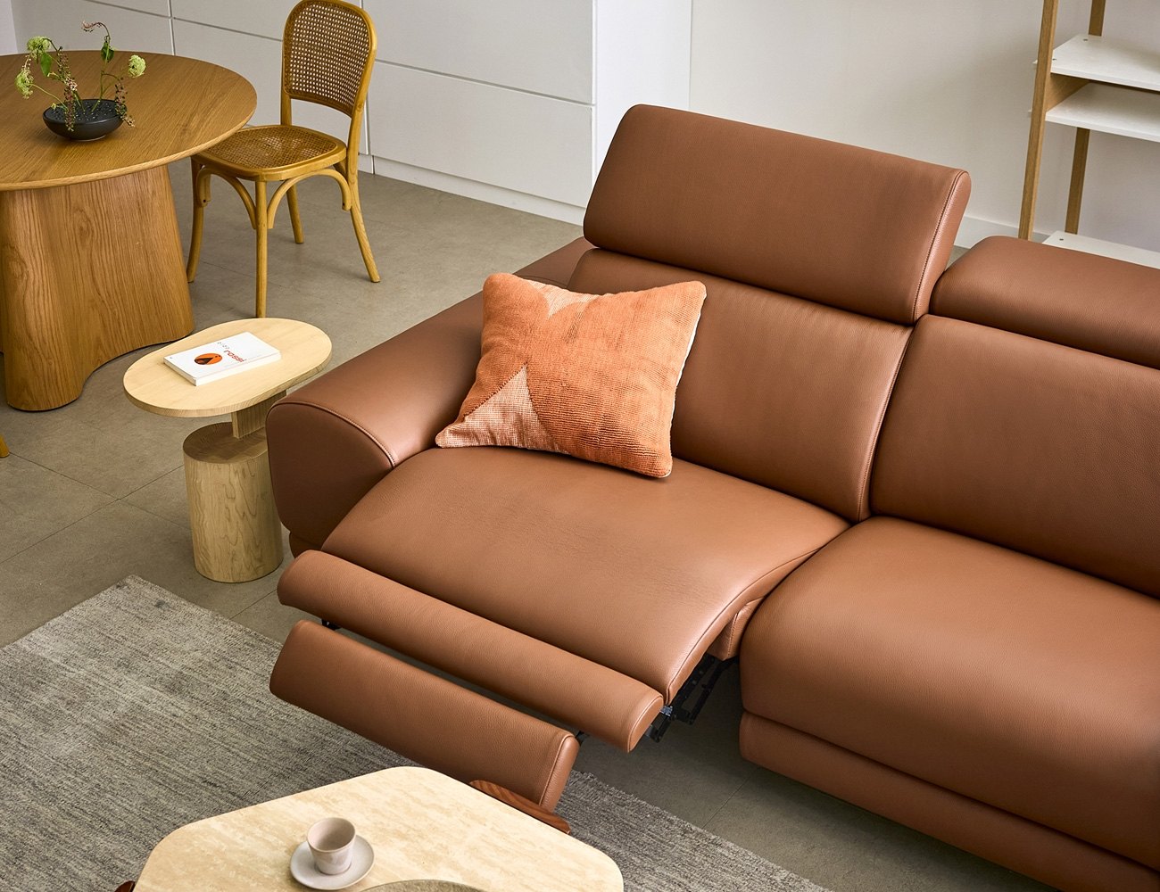 Ghế sofa 3 3 chỗ da bò Schrenck tự nhiên () - sofa da bò thật 3 chỗ - ảnh 5 | Ghế Sofa 360