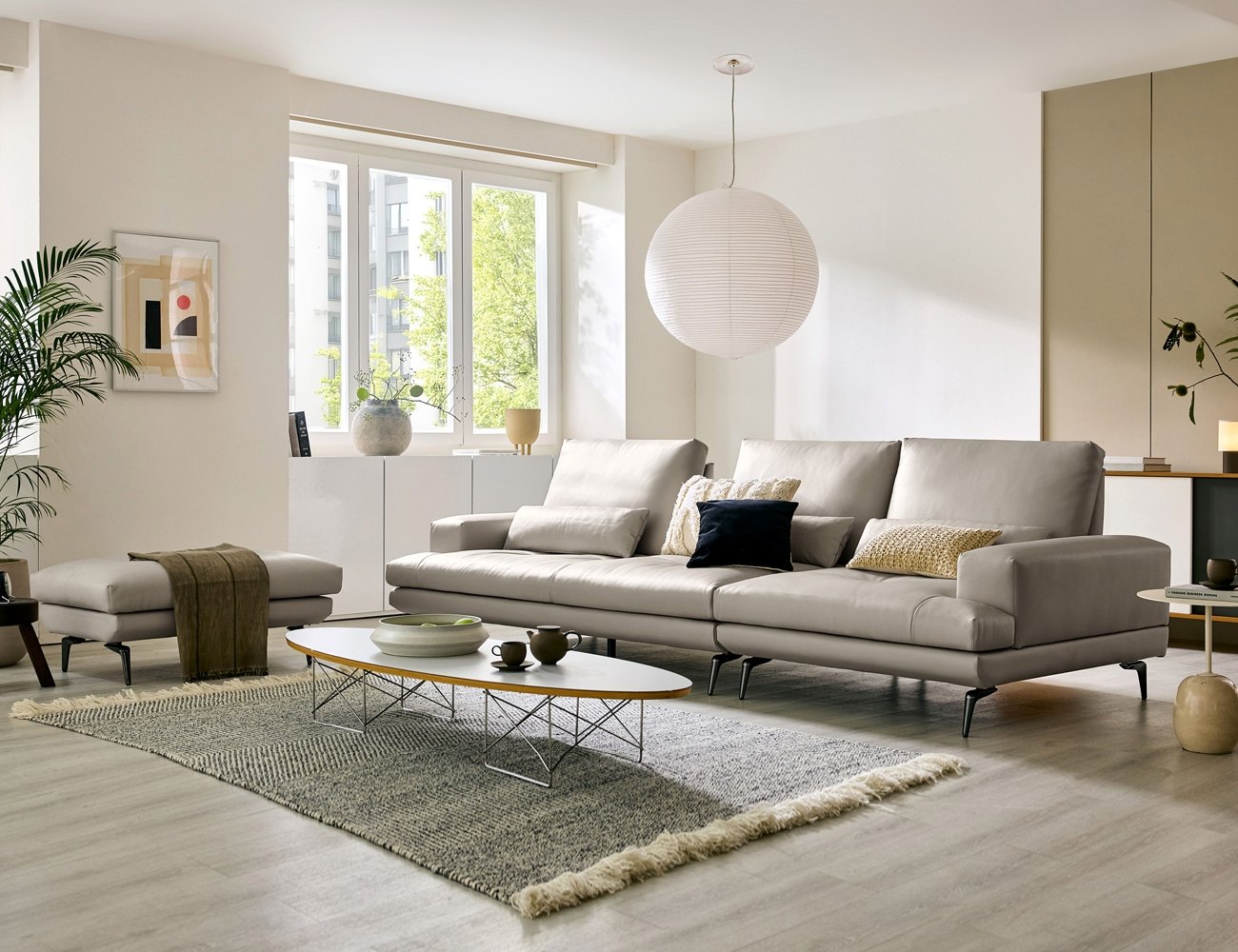 Ghế sofa Swing 4 chỗ có chức năng da bò Italy tự nhiên () kèm 3 gối - sofa da bò Italy 4 chỗ - ảnh 3 | Ghế Sofa 360