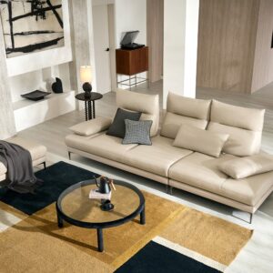 Alternative view of Ghế sofa Swing 4 chỗ có chức năng da bò tự nhiên kèm 3 gối