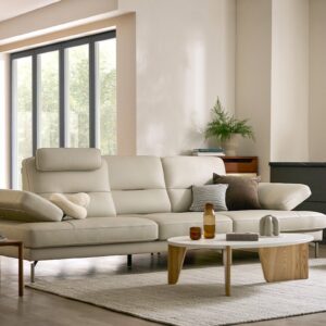 Ghế sofa Swing 4 chỗ có chức năng da nguyên tấm da bò tự nhiên