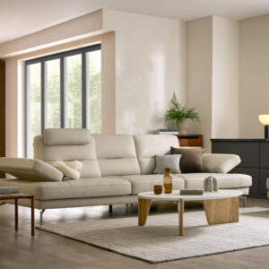Alternative view of Ghế sofa Swing 4 chỗ có chức năng da nguyên tấm da bò tự nhiên