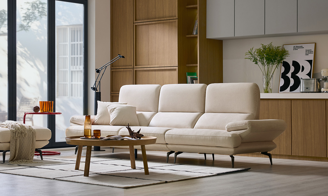 Ghế sofa 4 chỗ vải Zenwave kèm 2 gối - ghế sofa bọc nỉ 4 chỗ - ảnh 1 | Ghế Sofa 360