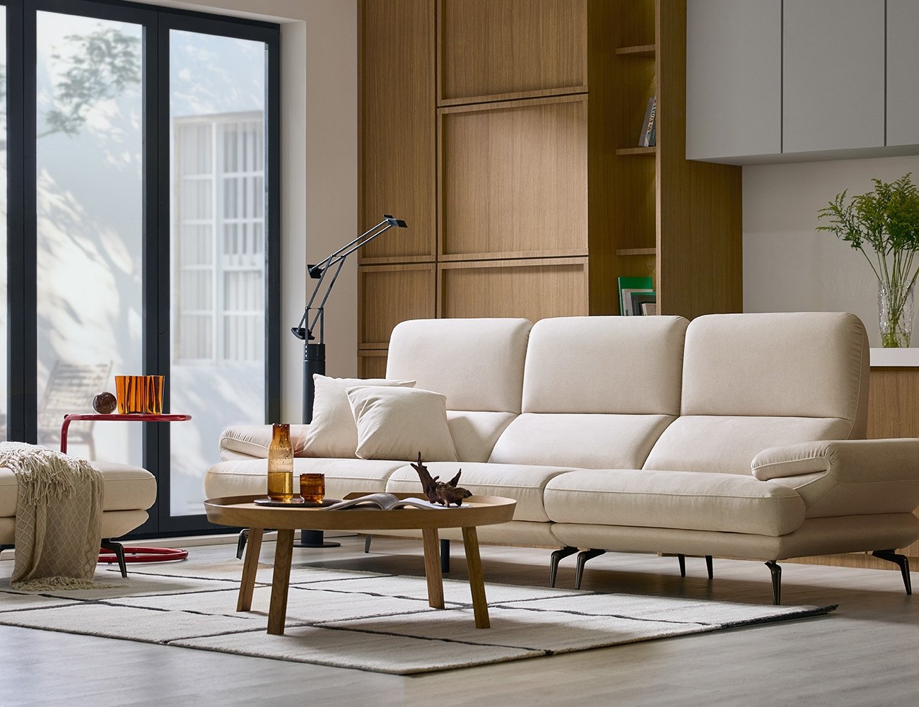 Ghế sofa 4 chỗ vải Zenwave kèm 2 gối - ghế sofa bọc nỉ 4 chỗ - ảnh 2 | Ghế Sofa 360