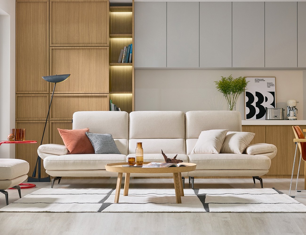 Ghế sofa 4 chỗ vải Zenwave kèm 2 gối - ghế sofa bọc nỉ 4 chỗ - ảnh 3 | Ghế Sofa 360