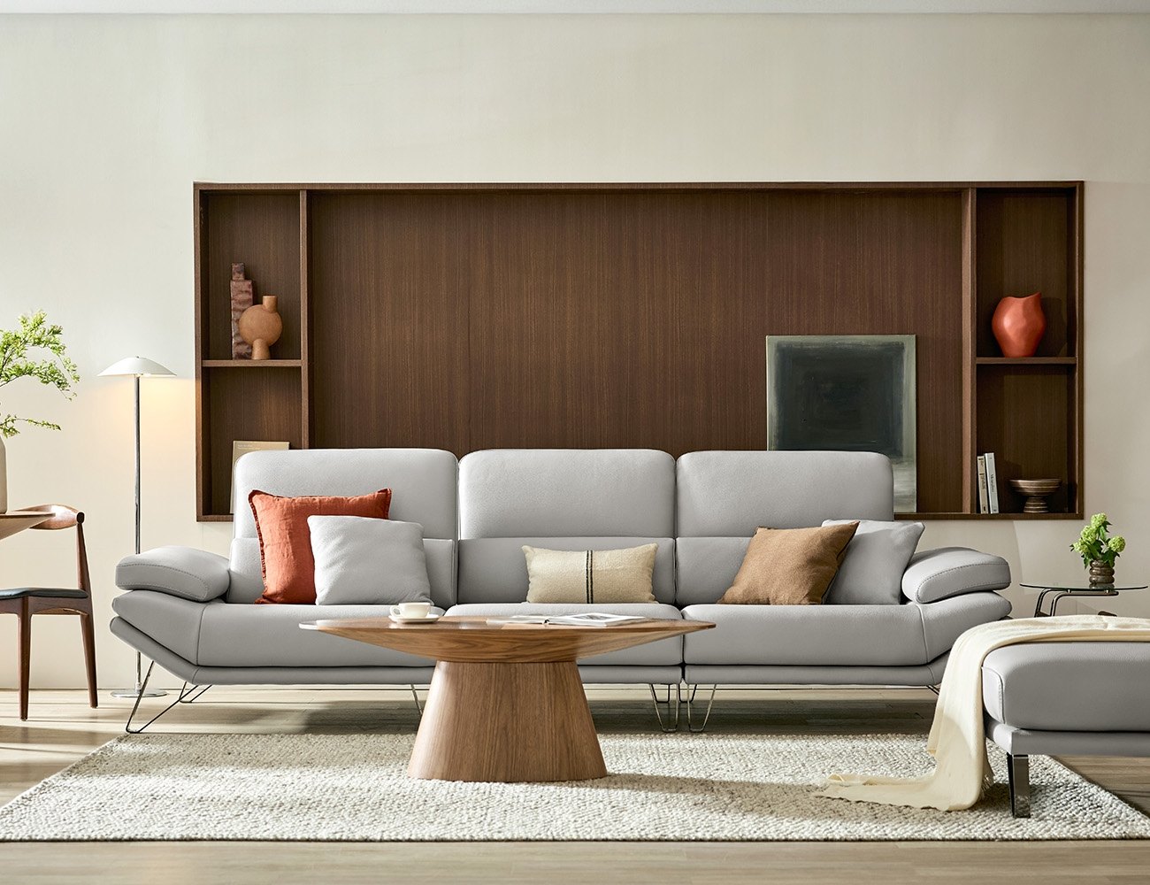 Ghế sofa 4 chỗ có chức năng da nguyên tấm da bò Schrenck tự nhiên () kèm 2 gối - sofa da bò thật 4 chỗ - ảnh 2 | Ghế Sofa 360