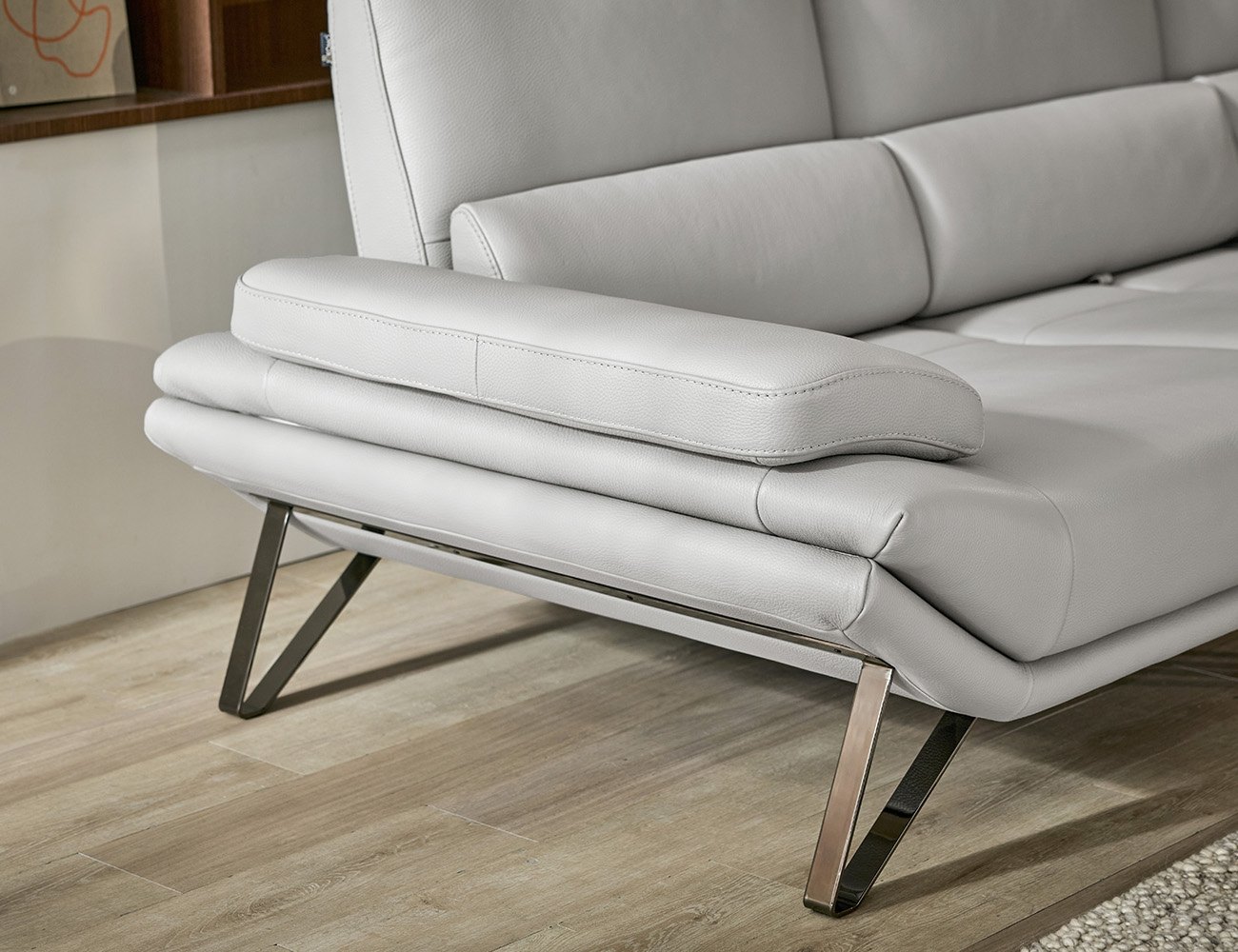 Ghế sofa 4 chỗ có chức năng da nguyên tấm da bò Schrenck tự nhiên () kèm 2 gối - sofa da bò thật 4 chỗ - ảnh 6 | Ghế Sofa 360