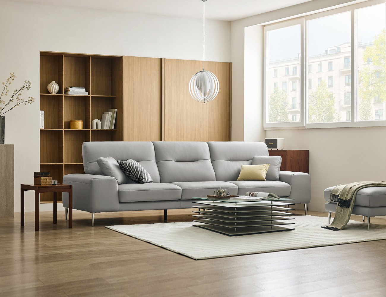 Ghế sofa 4 chỗ da bò tự nhiên kèm 2 gối - sofa da bò thật 4 chỗ - ảnh 2 | Ghế Sofa 360